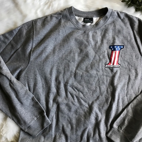 Illest}• Men's grey crewneck sweater - Picture 8 of 8